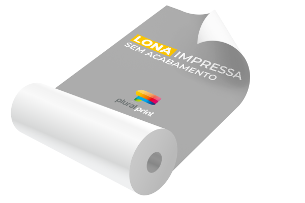 Lona Impressa 380g m² Lona 4x0 Brilho Sem Acabamento - GRAFICA